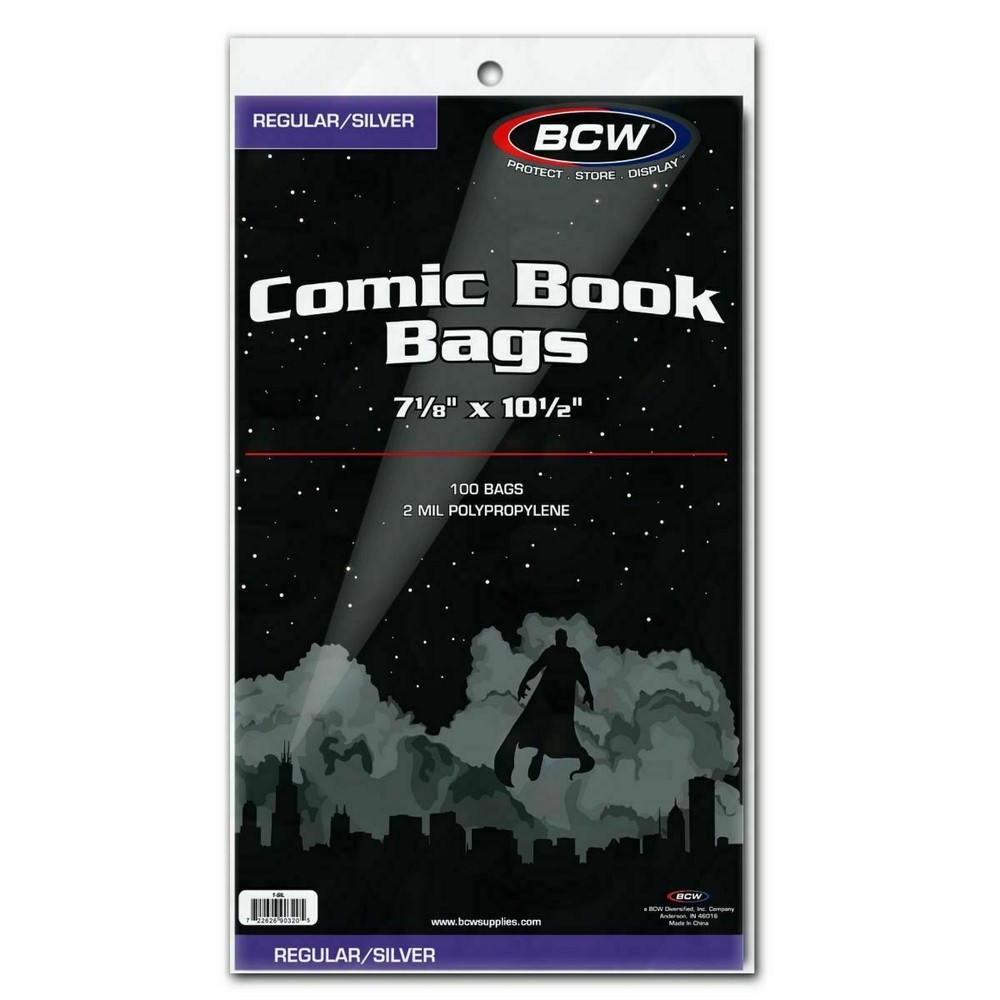 200 - BCW Silver Age Polypropylene Comic Book Bags & Backing Boards Combo Set