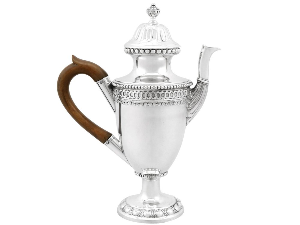 Antique German Silver Coffee Pot