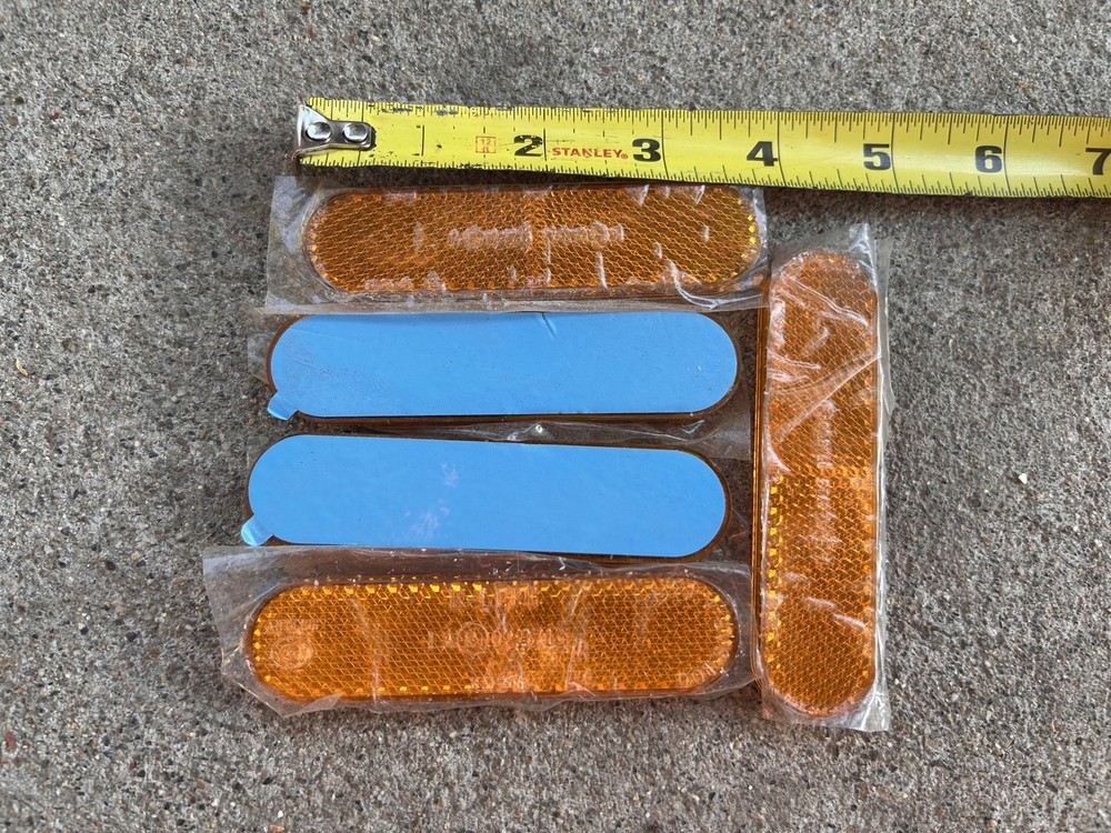 Orange rectangle Reflactors 1 for $3