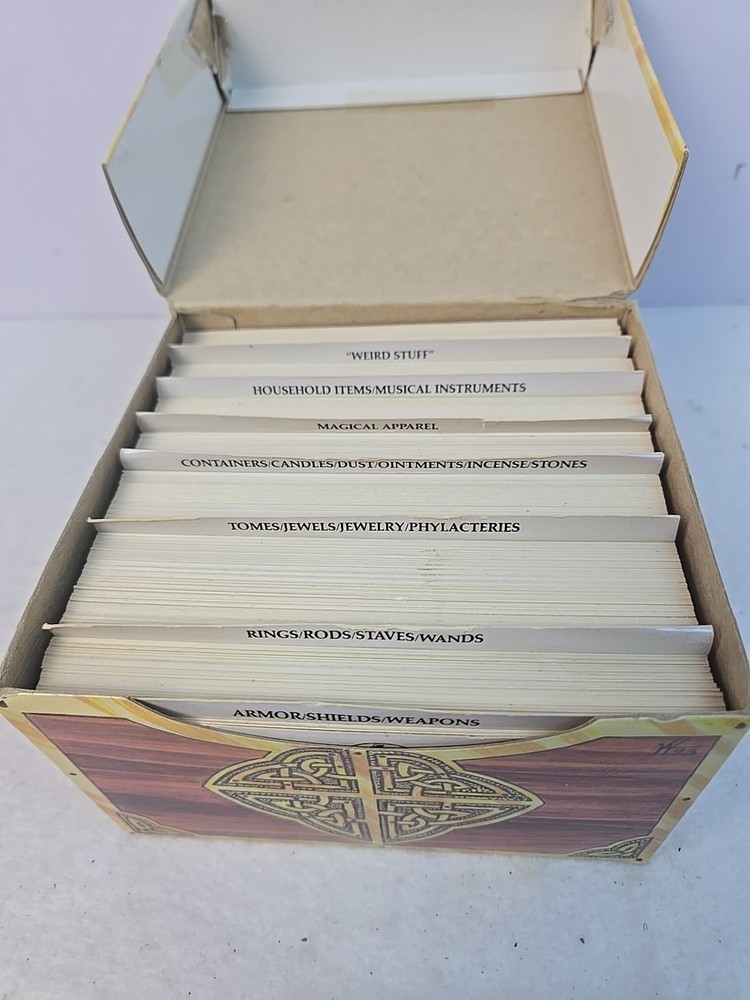 Dungeons & Dragons Official Dungeon Master Decks Game Accessory 1993