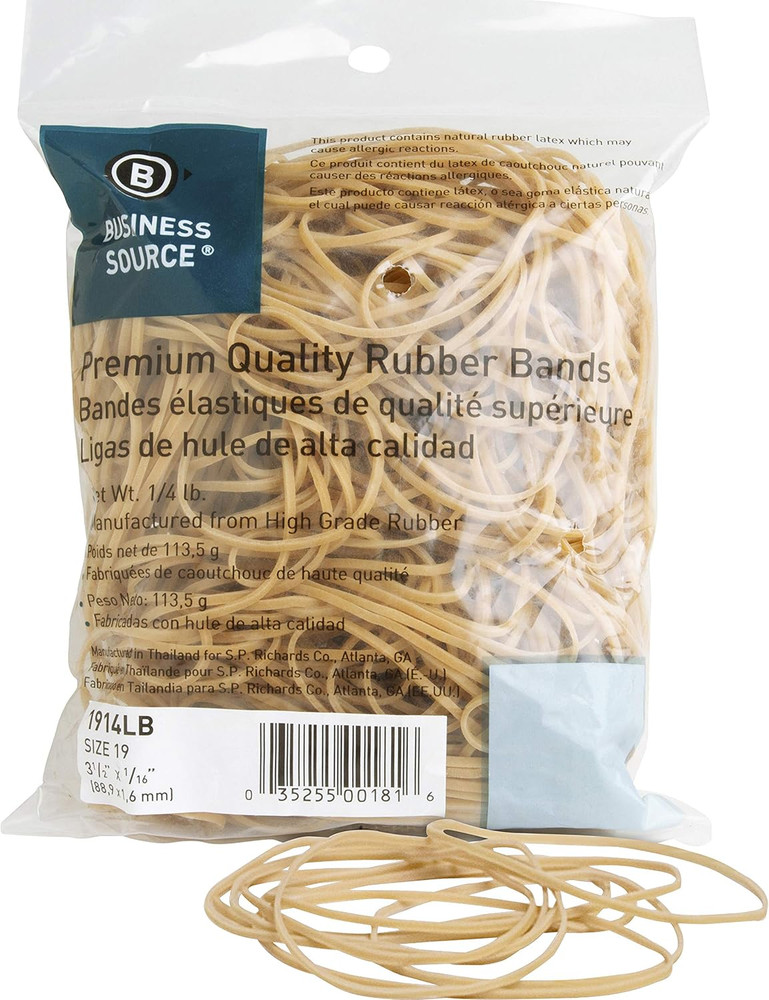 Business Source Rubber Band, Natural (1914LB)