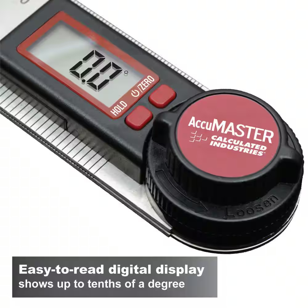 Accumaster Digital 7 In. Angle Finder Protractor and Ruler