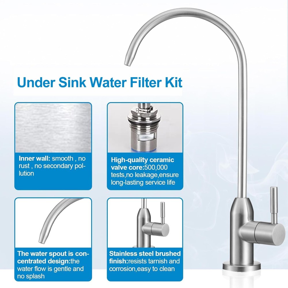 Under Sink Water Filter - Water Filter kit for Home Bar and Bathroom,Highly E...