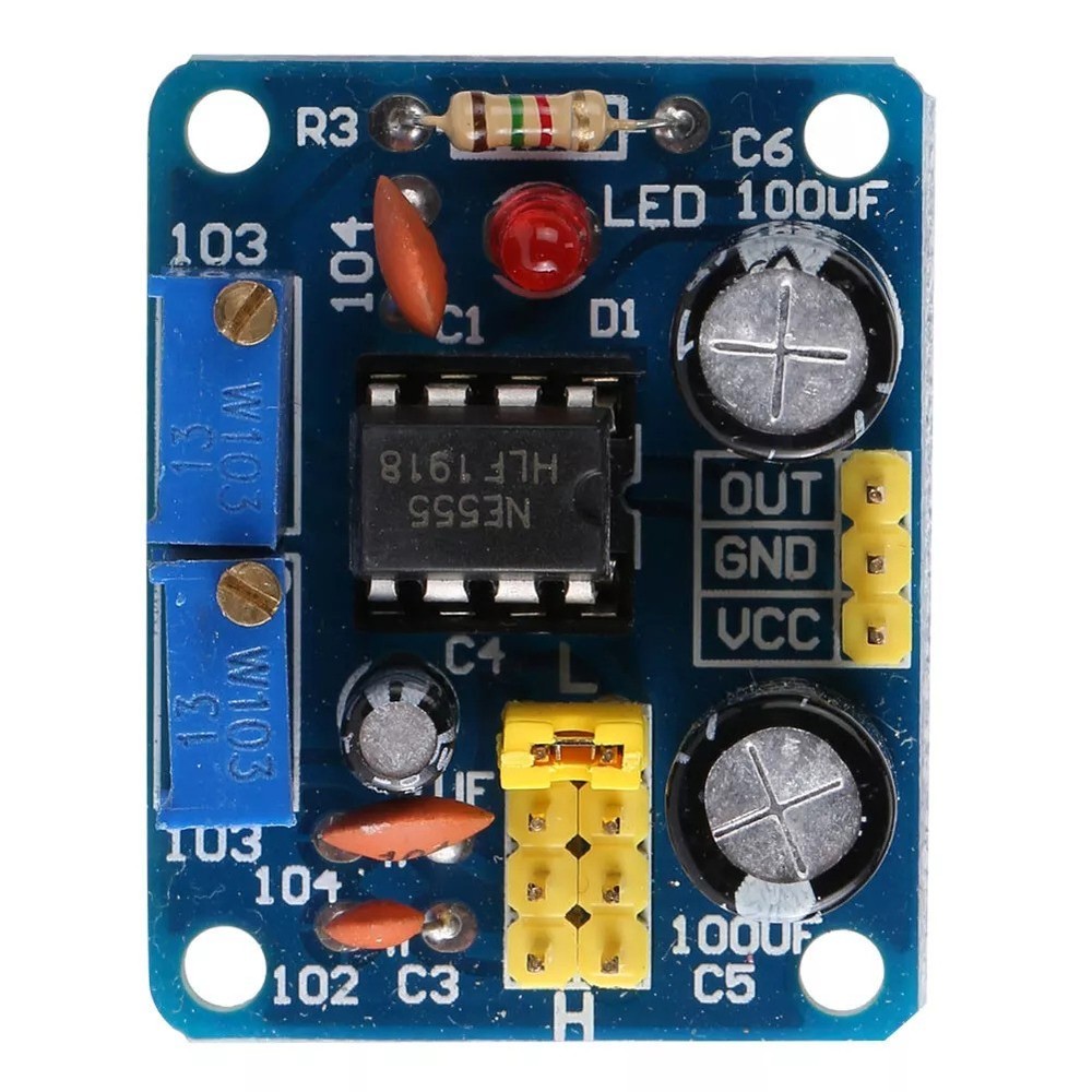 NE555 Pulse Frequency Generator LED Indication Suitable for Various Devices