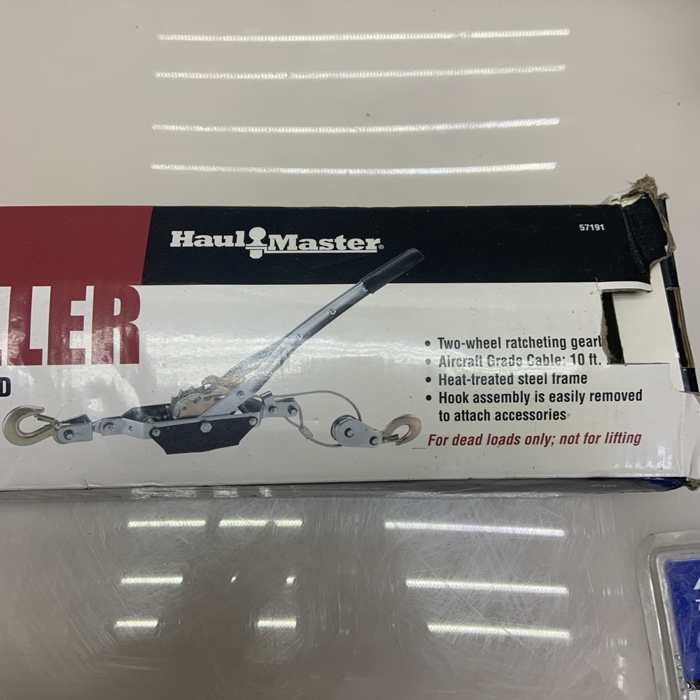 HaulMaster Cable Winch Puller Easily Control 2 Ton Of Pulling Power Notchbynotch