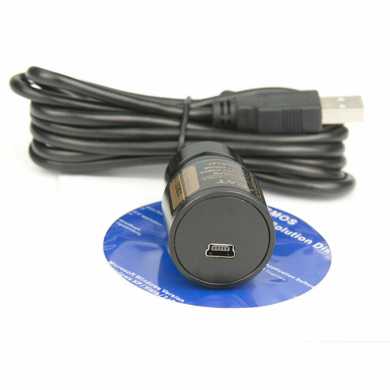 5MP USB CCD Video Digital Camera Microscope Electronic Eyepiece w Micrometer