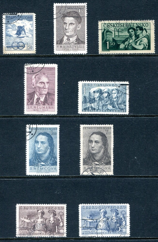 Czechoslovakia 1950 Used Lot
