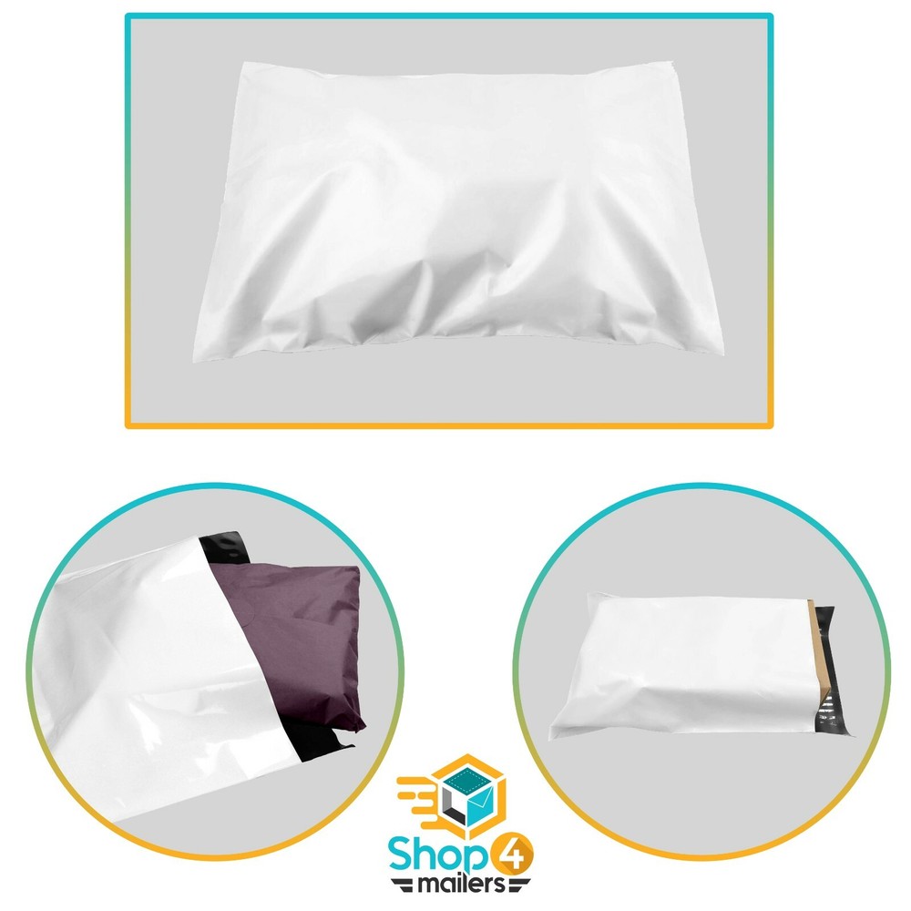 500 19x24 Premium Glossy Plastic Self Seal Envelopes Poly Bag 2 MIL