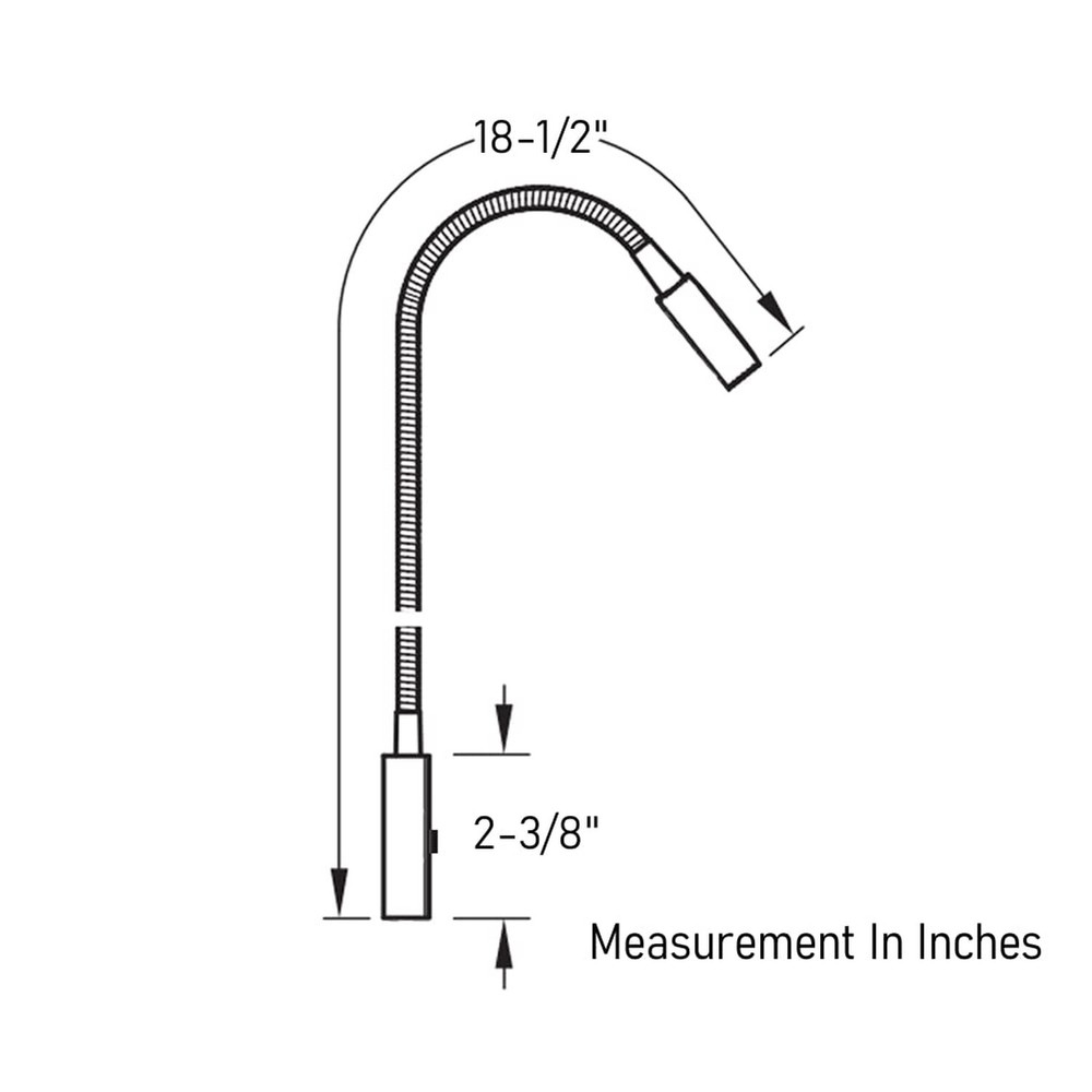 12 Volt Flexible Dimmable LED Reading Light, Full Metal & Red Light & Quick U...