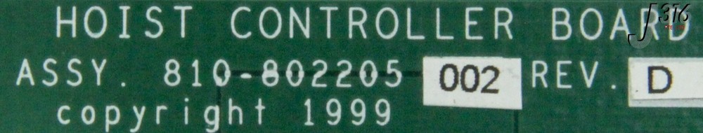 9606 LAM RESEARCH PCB HOIST CONTROLLER BOARD 810-802205-002