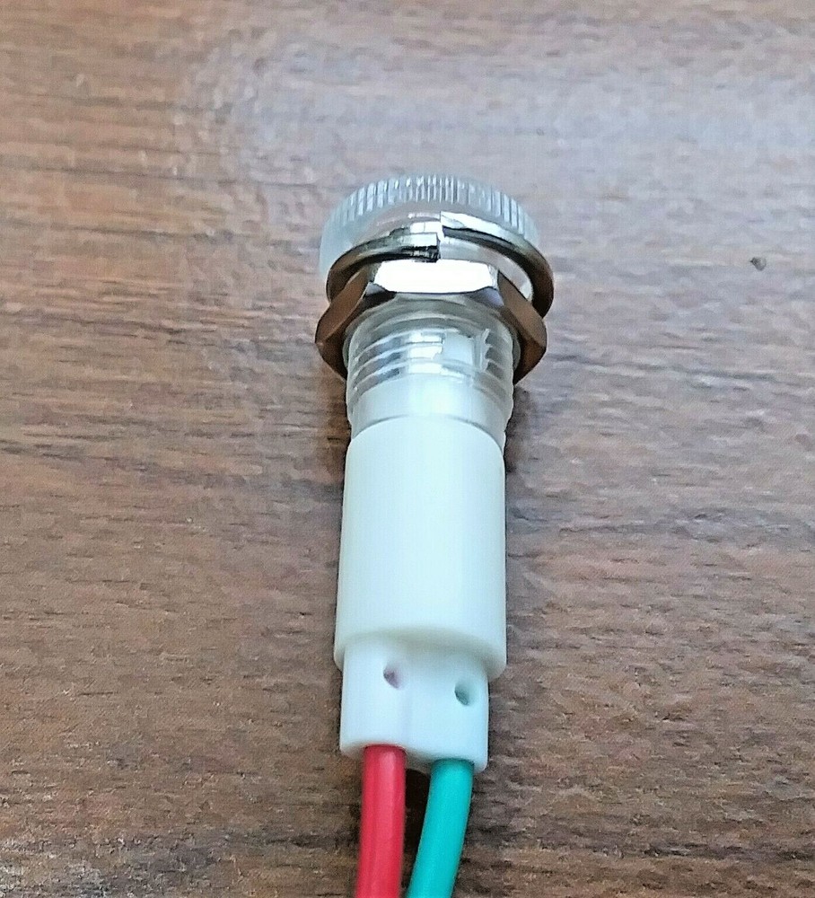 6 BBT Waterproof 12 volt AC/DC White LED Low-Profile Indicator Lights