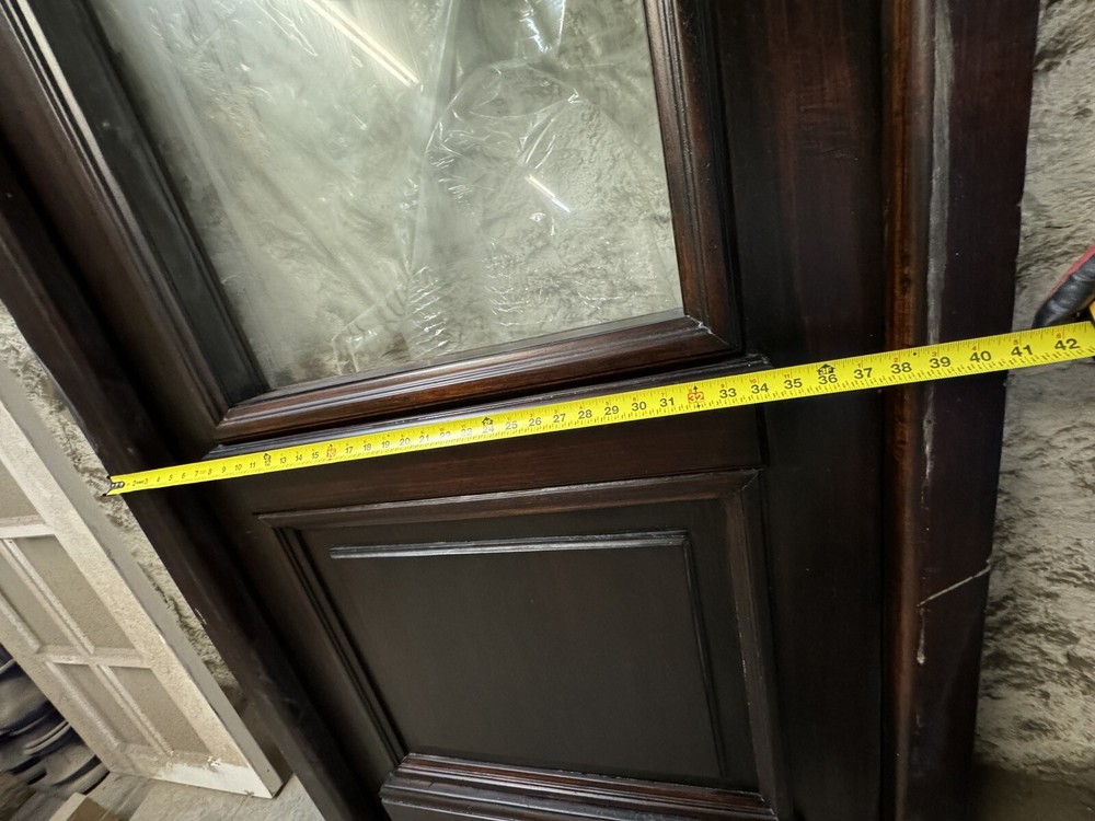 Single Entry Door With Clear Glass