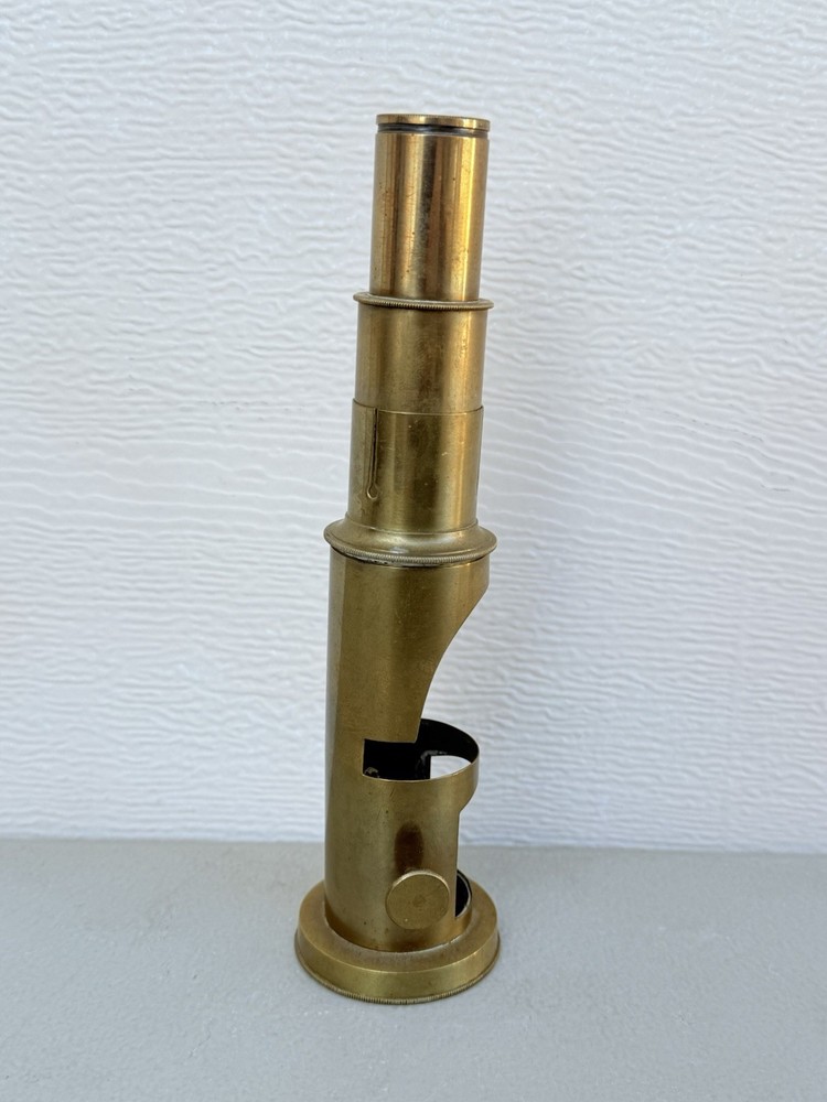 Antique Brass Field Microscope Portable small vintage