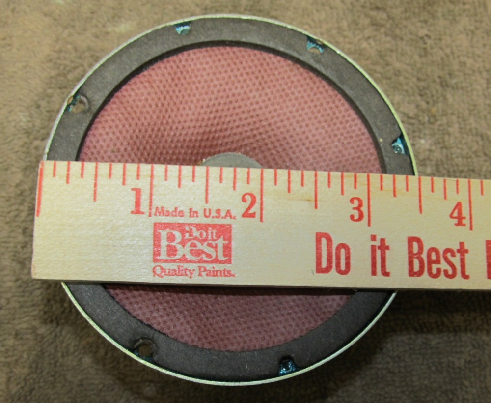 Pair Stromberg Carlson 3 1/2" Tweeters, Red Cones, Both Work