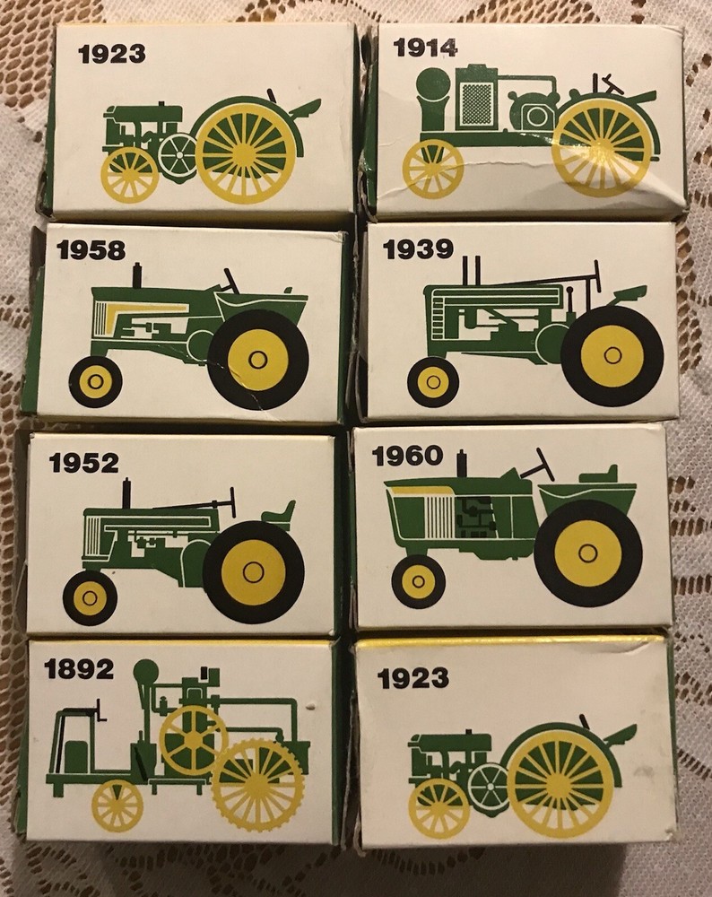 8 JOHN DEERE tractor boxes 2 1/2 x 1 1/2 boxes Only
