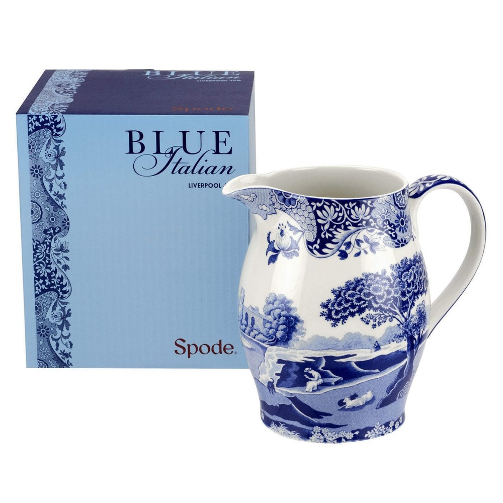 Spode Blue Italian 3.5 Pint Pitcher