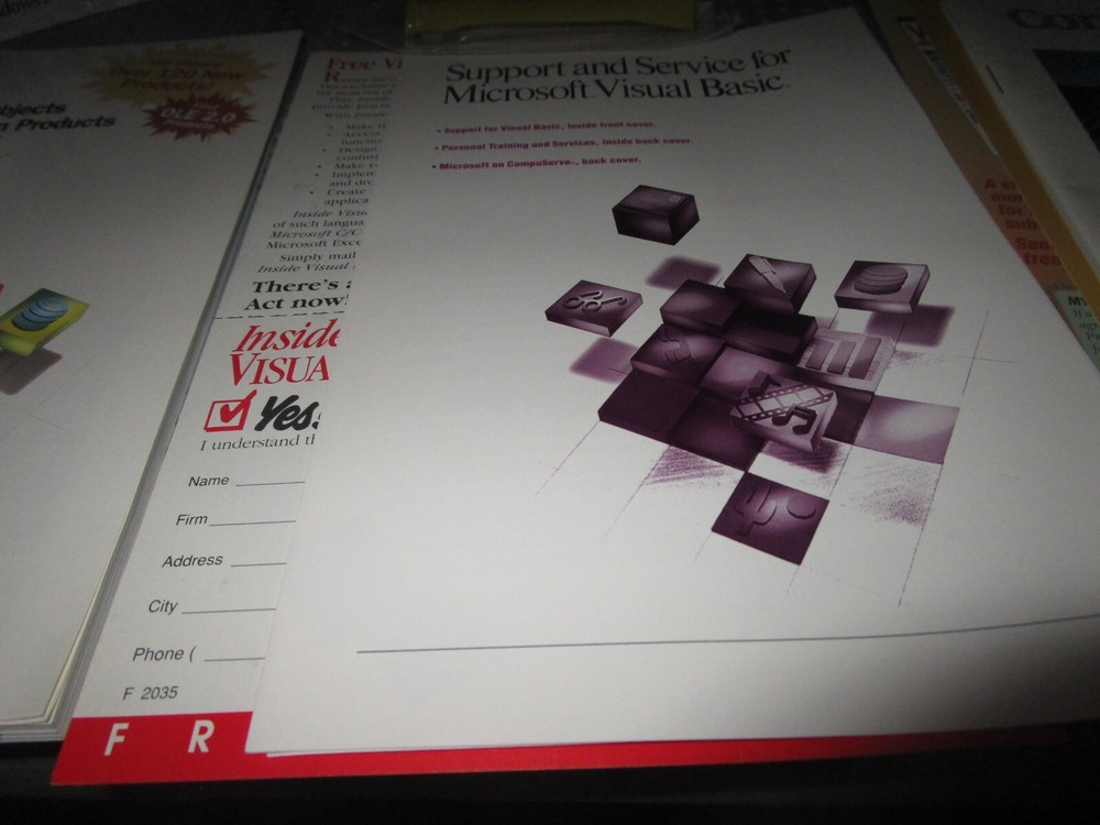 MICROSOFT VISUAL BASIC 3.0--3.5" DISKS STANDARD EDITION WINDOWS--EXCELLENT COND.