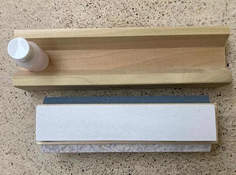Tri 8 Arkansas Knife Sharpening Stone Kit