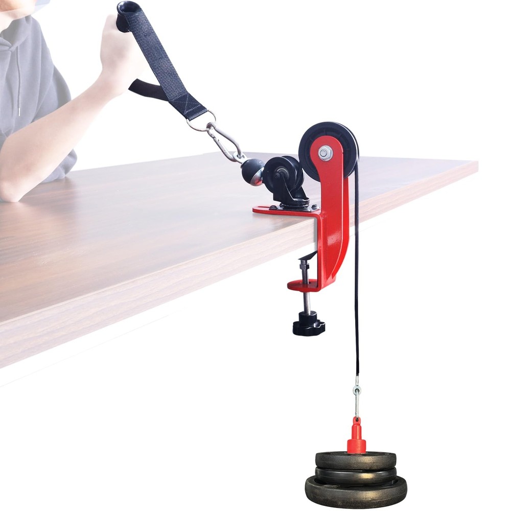 Arm Wrestling Training Pulley System, Forearm Workout Table Equipment