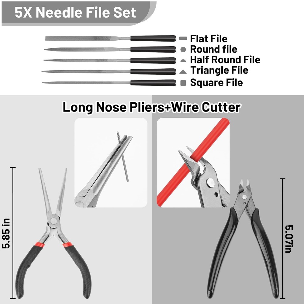 3D Printer Tools Kit Essential, Basic Tool Kit Accessories, 3D Printer Deburr...