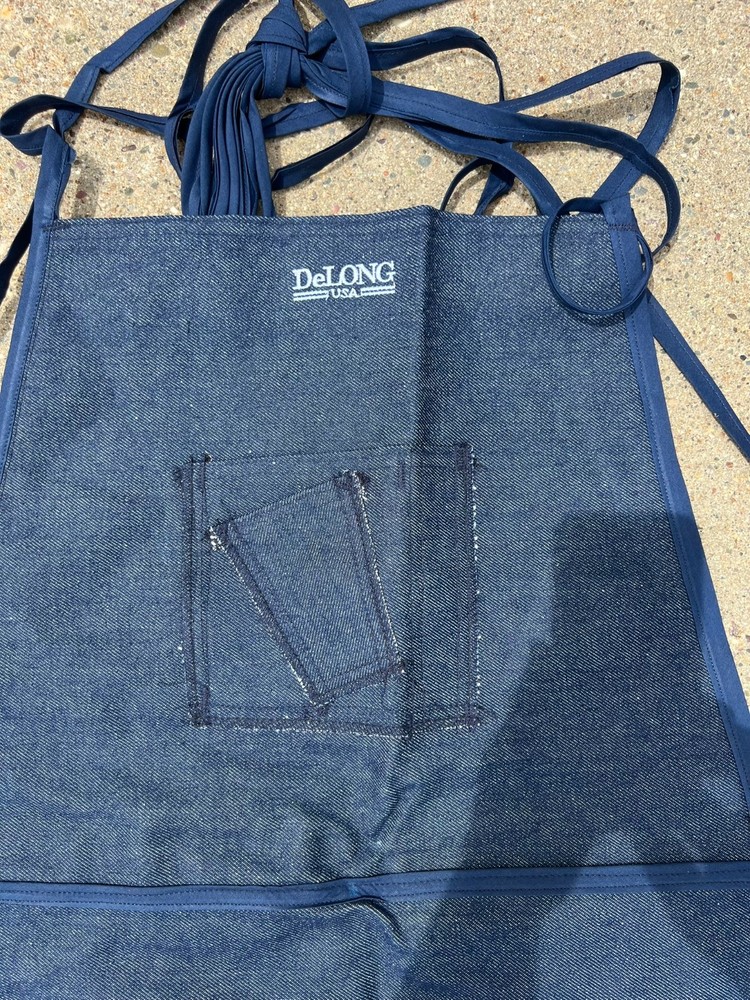 Denim Apron. Classroom Art. Workwear, Studio, Machinist Work