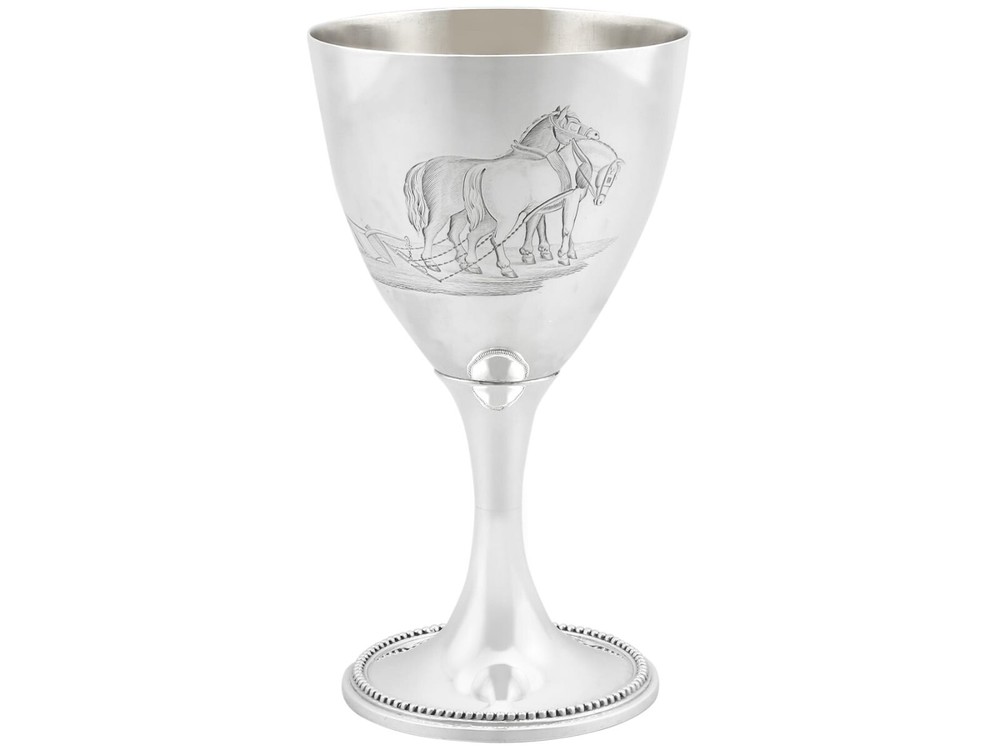 Antique Victorian Sterling Silver Goblet