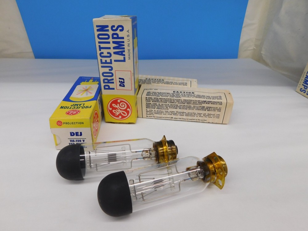 2pcs DEJ Projection Lamp Projector Bulb General Electric