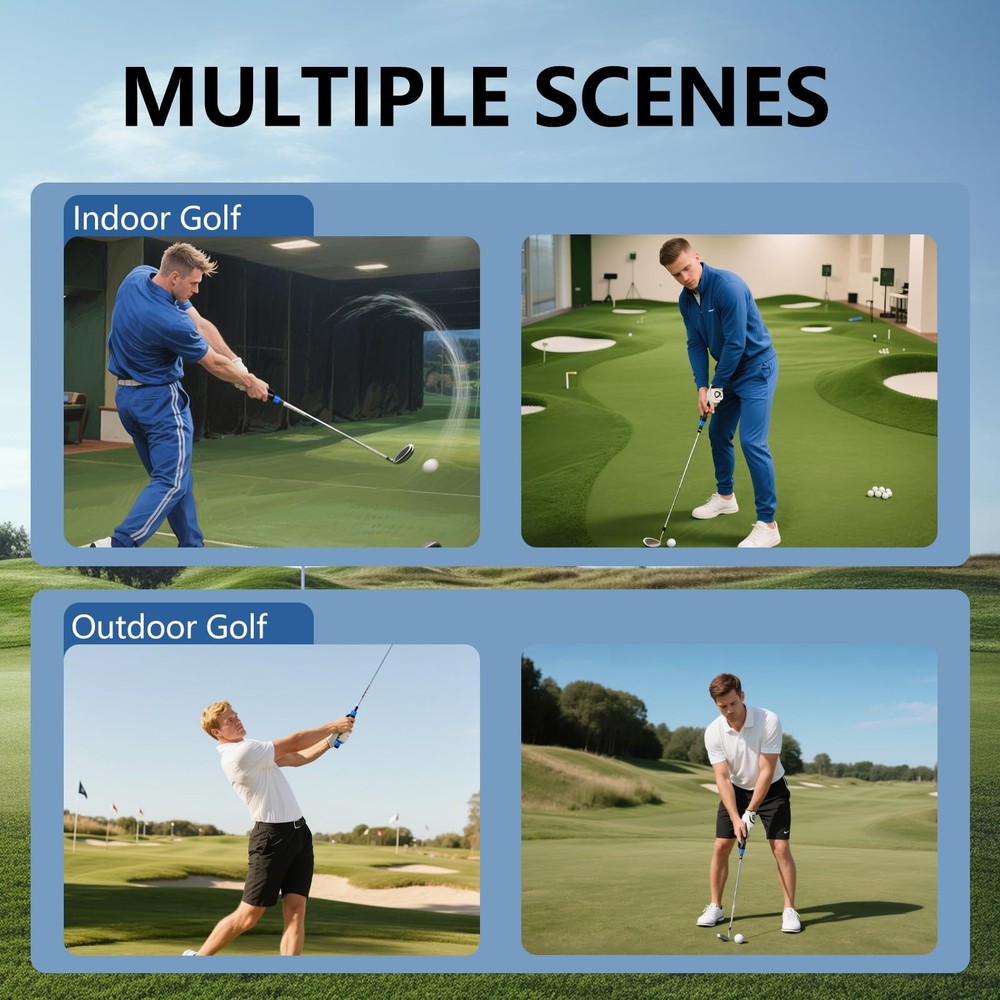Golf Grip Trainer & Swing Training Aid – Correct Hand Positioning, Blue