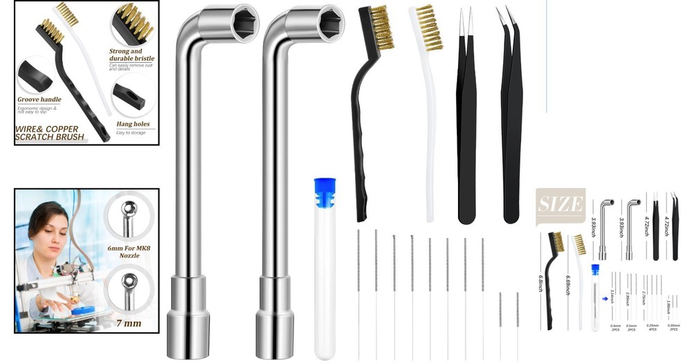 Convenient 3D Printer Maintenance Kit – 16 Pieces for Optimal Performance