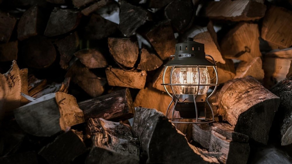 Vintage LED Camping Lantern - Olive Drab