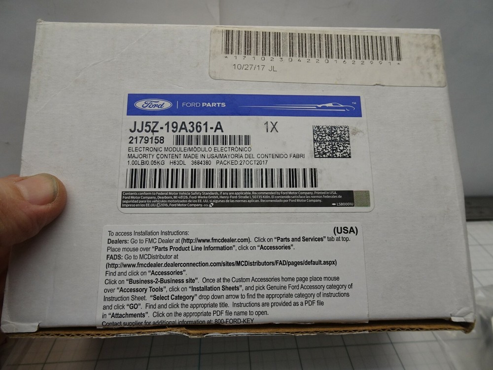 Ford JJ5Z-19A361-A Electronic Module for Perimeter Plus Security System OEM NOS