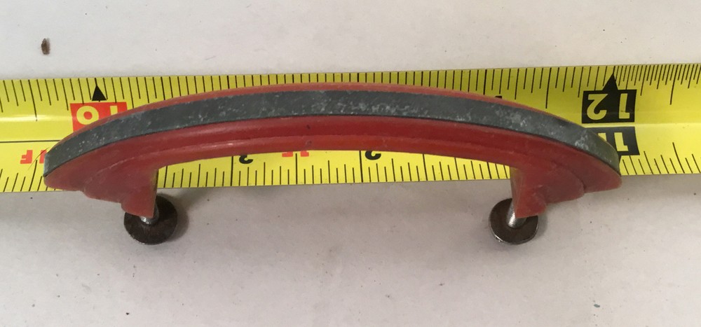 Vintage Drawer Pulls, Painted, Mid Century Modern. ~37 total