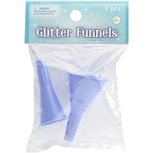 Advantus Glitter Funnels, 2 Pack , Blue