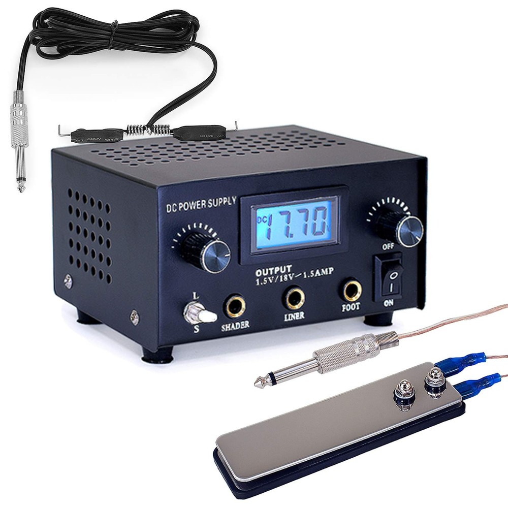 Complete Professional Tattoo Kit - Machine Equipment Set