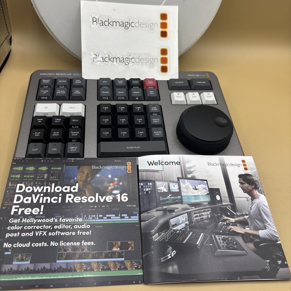 Speed Editor Blackmagic Design DaVinci Resolve No Studio license