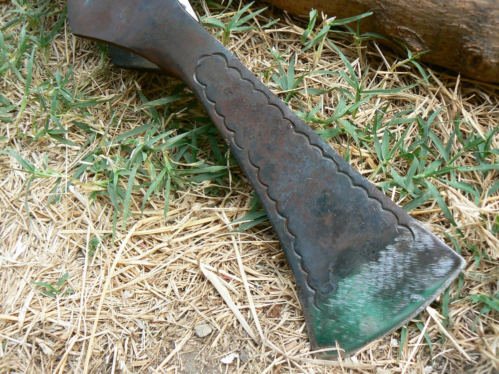 MUSEUM PATTERN HAND FORGED MEDIEVAL BATTLE WAR VIKING DOUBLE BIT BEARDED AXE #1