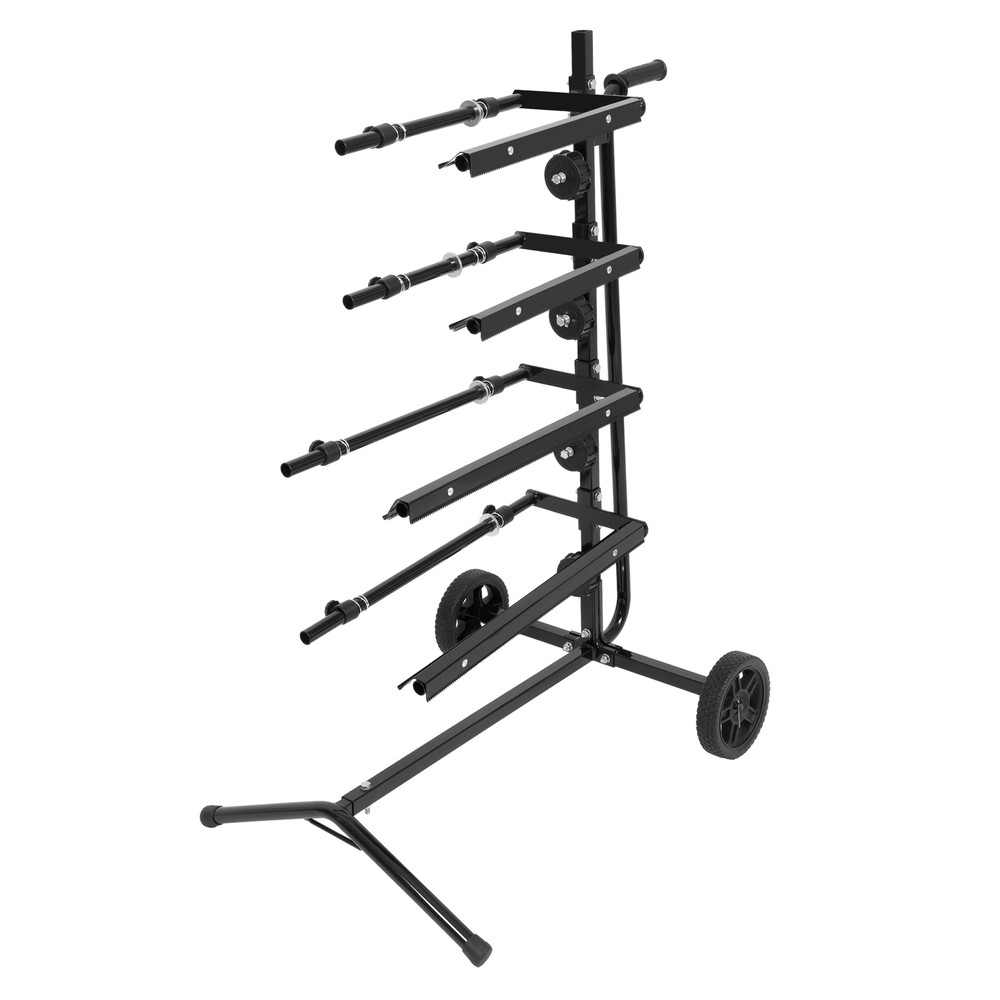 Mobile Masking Paper Machine Auto Body Paint Tree Stand Multiple Rolls Black