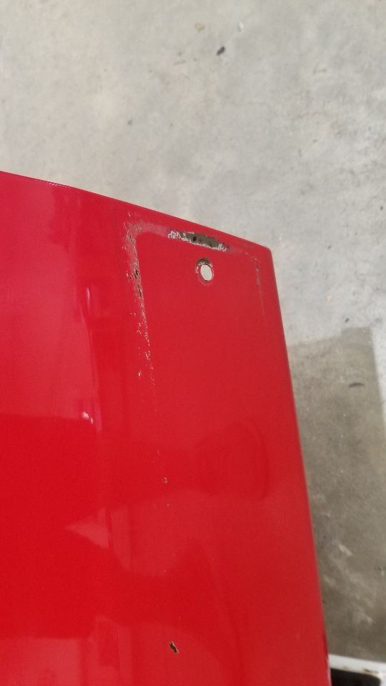 09 DODGE CHALLENGER SRT8 REAR TRUNK DECKLID ASSEMBLY RED
