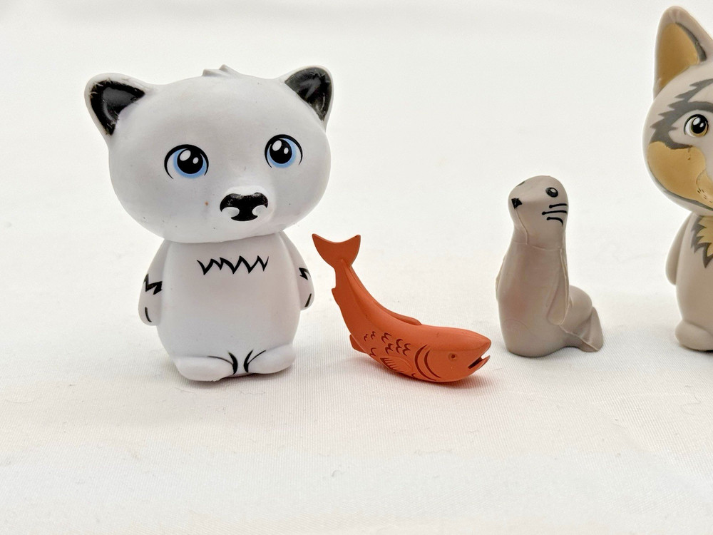 HEXBUG Lil Nature Babies Playset Replacement Figures Polar Bear Fish Seal Wolf