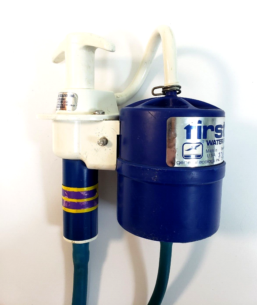 Vintage First Need® Water Purification Device Microfiltration Pump w/Bag