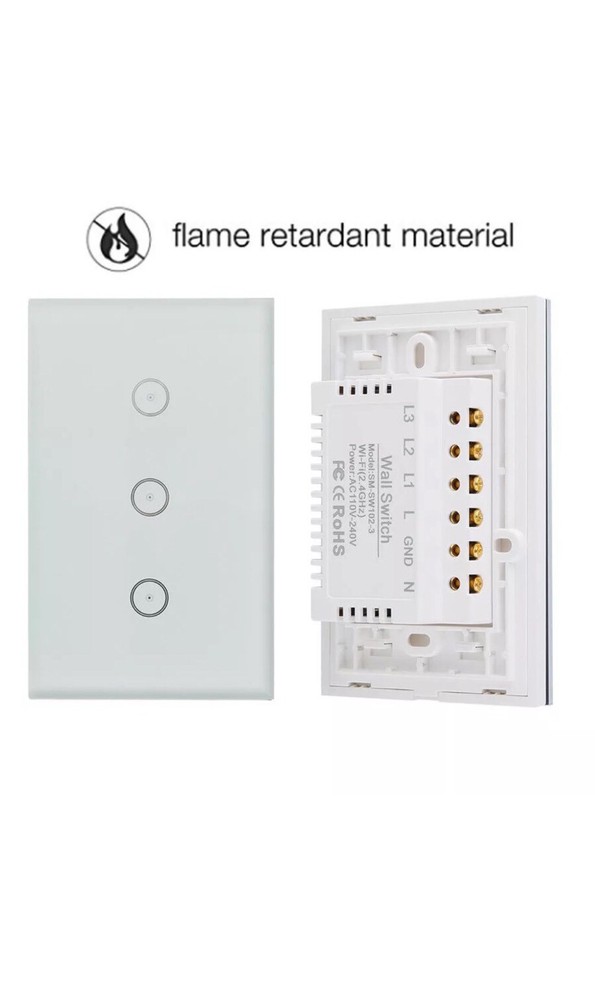 Smart WIFI Light Switch In Wall Works with Amazon Alexa Google Home Android IOS