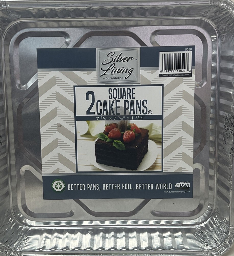 Foil Cake Pans. 2 Pcs