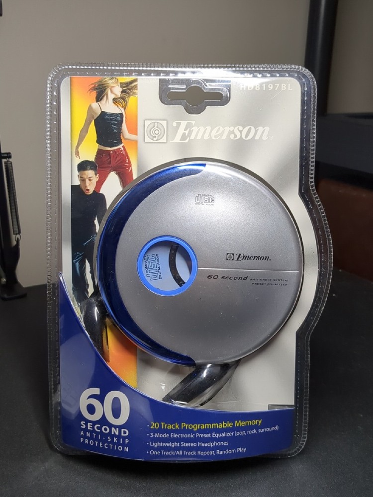 NEW Emerson HD8197BL 20 Track Programmable Memory CD Player 60 second Anti-skip