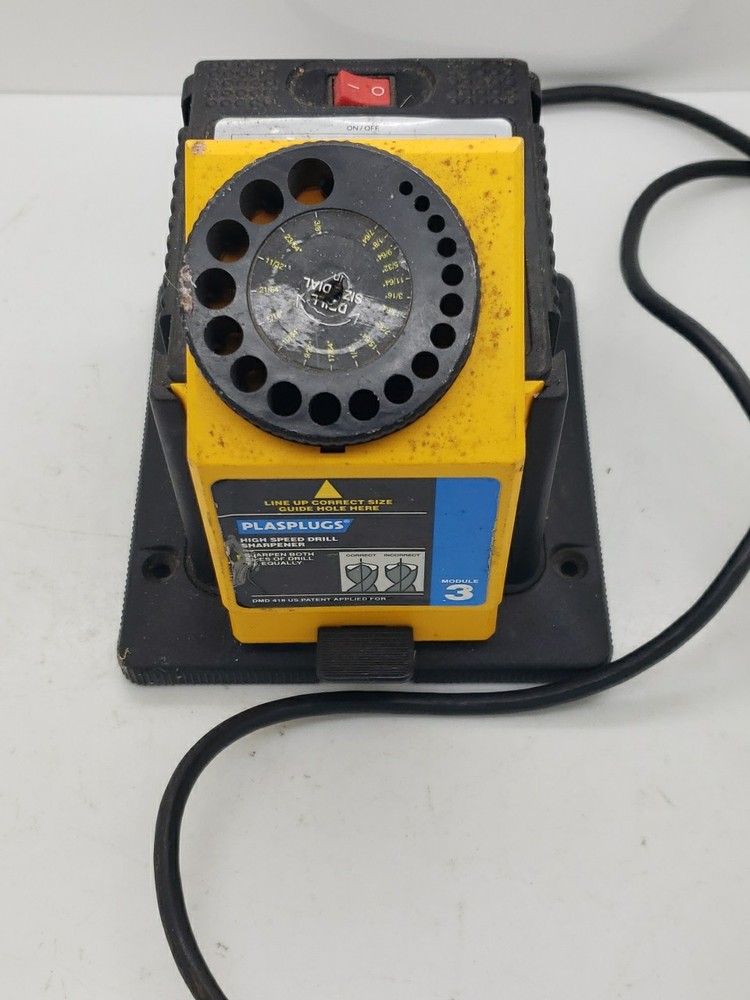 Plasplugs Sharpener Unit w/ Knife Scissor Sharpener Module DCS407 Tested Working