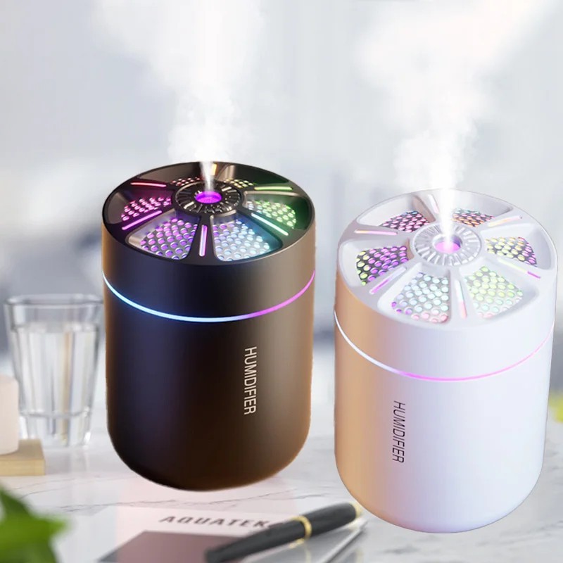 Portable USB Mini Humidifier LED Light Aroma Diffuser Car Home Office