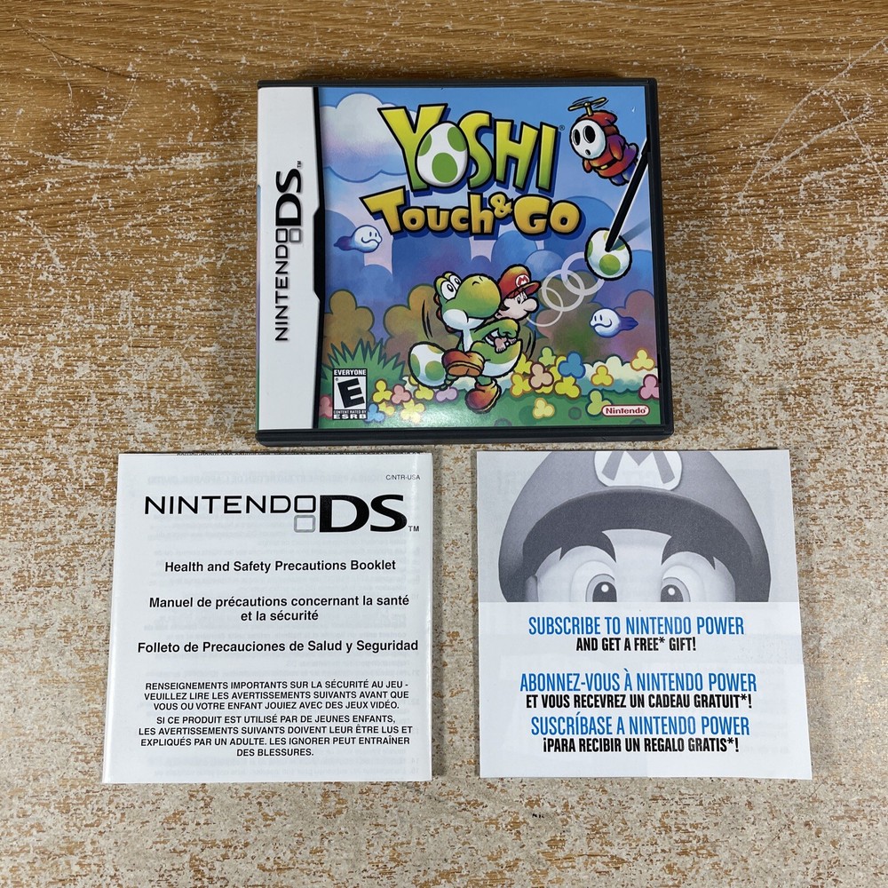 Yoshi Touch & Go (Nintendo DS) Case & Inserts Only!
