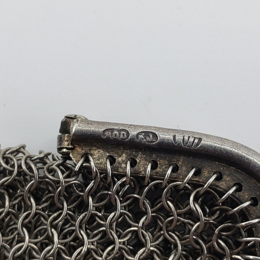 Antique 800 Silver Purse Clutch Wallet