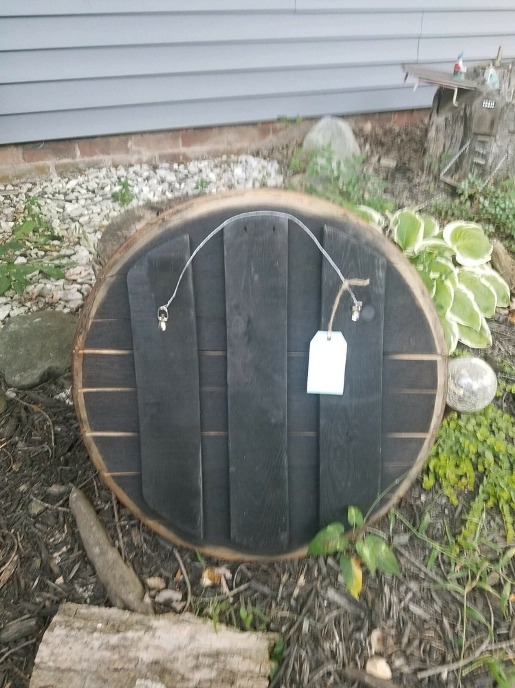 Whiskey Barrel Top Customized logos NFL home decor
