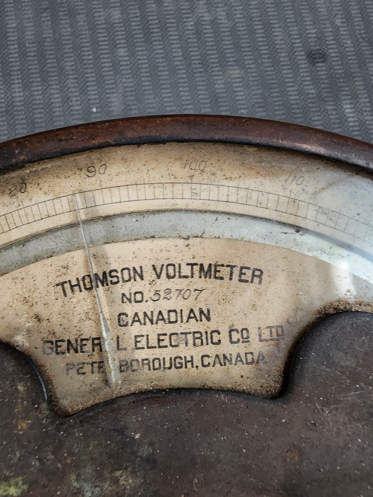 Vintage Thompson Co Volt Meter