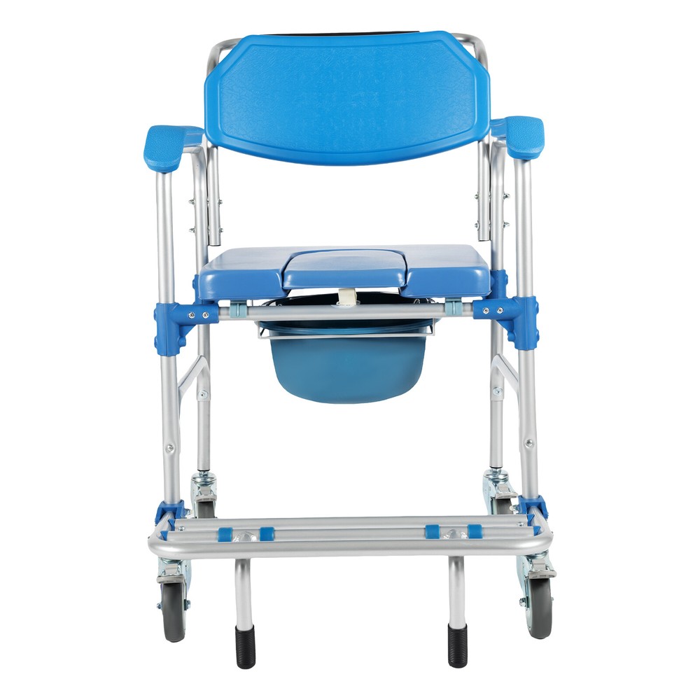 Multi-Functional Commode Chair with Wheels for Easy Mobility and Care